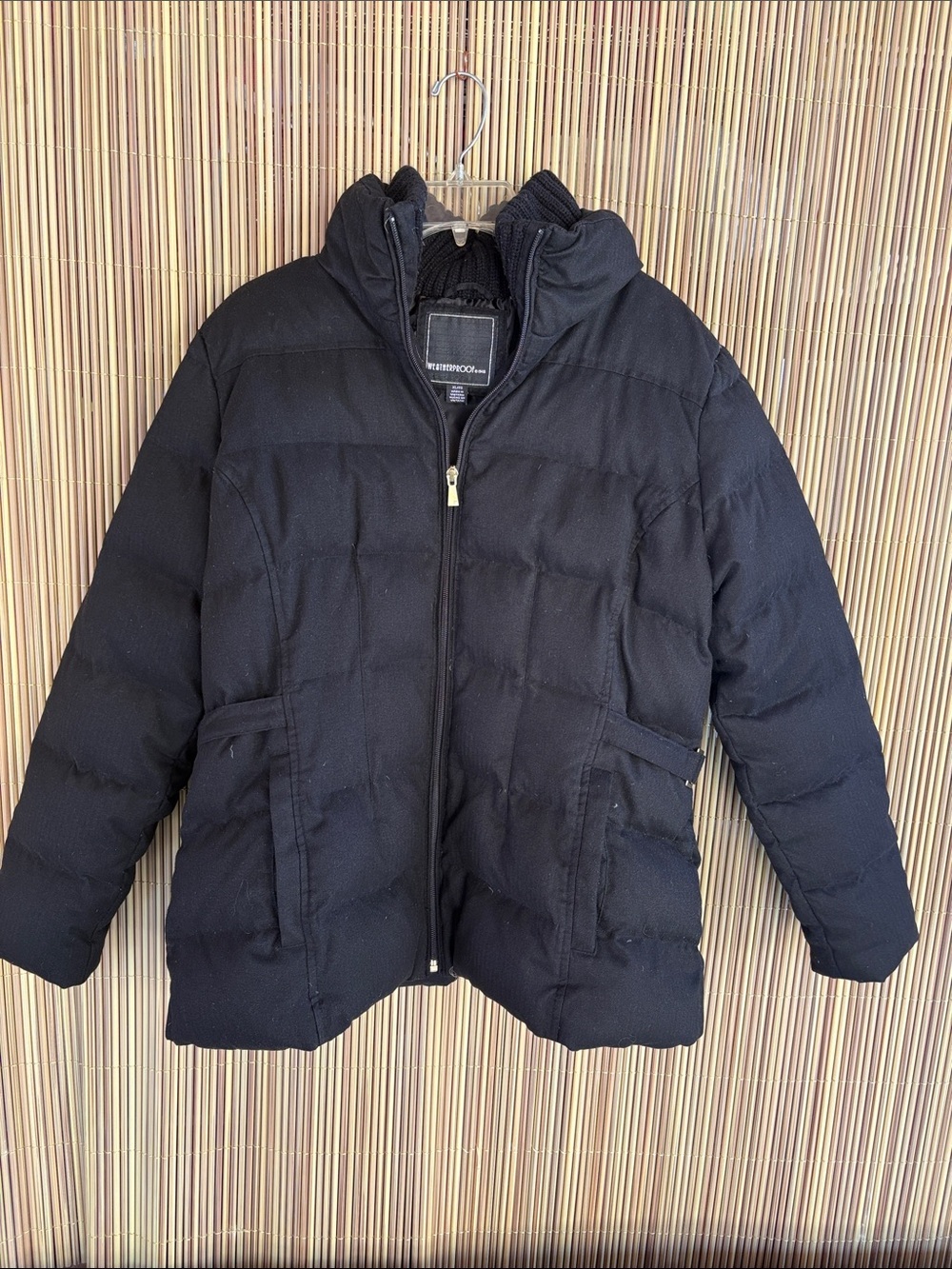 Weatherproof Black Quilted Puffer Coat